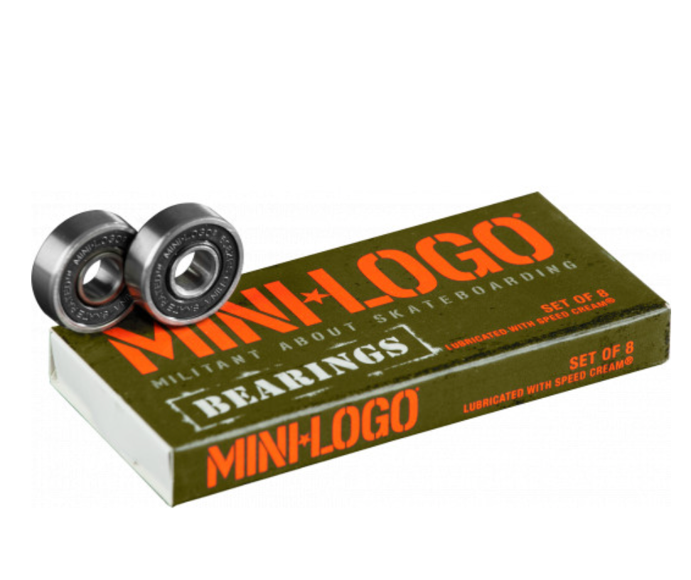 Mini Logo Skateboard Bearings Series 3 8mm Single 8pk